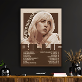 Billie Eilish – Happier Than Ever Retro Poster